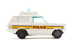 Polizeiauto | Range Rover | Weiss | Aschenbecher fehlt | 1980 | Corgi | Anita Schnellmann-Treichler