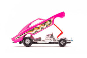 Rennauto | Dodge | Dragster | Pink | Scheinwerfer defekt | 1970 | Matchbox | Patrick Gutenberg