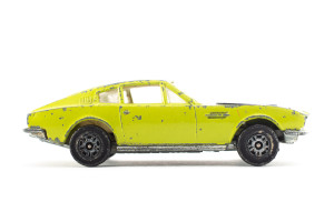 Sportwagen | Aston Martin | DBS | Grün | kleine Lackschäden | 1970 | Corgi | Saro Pepe und Andrea Fischer